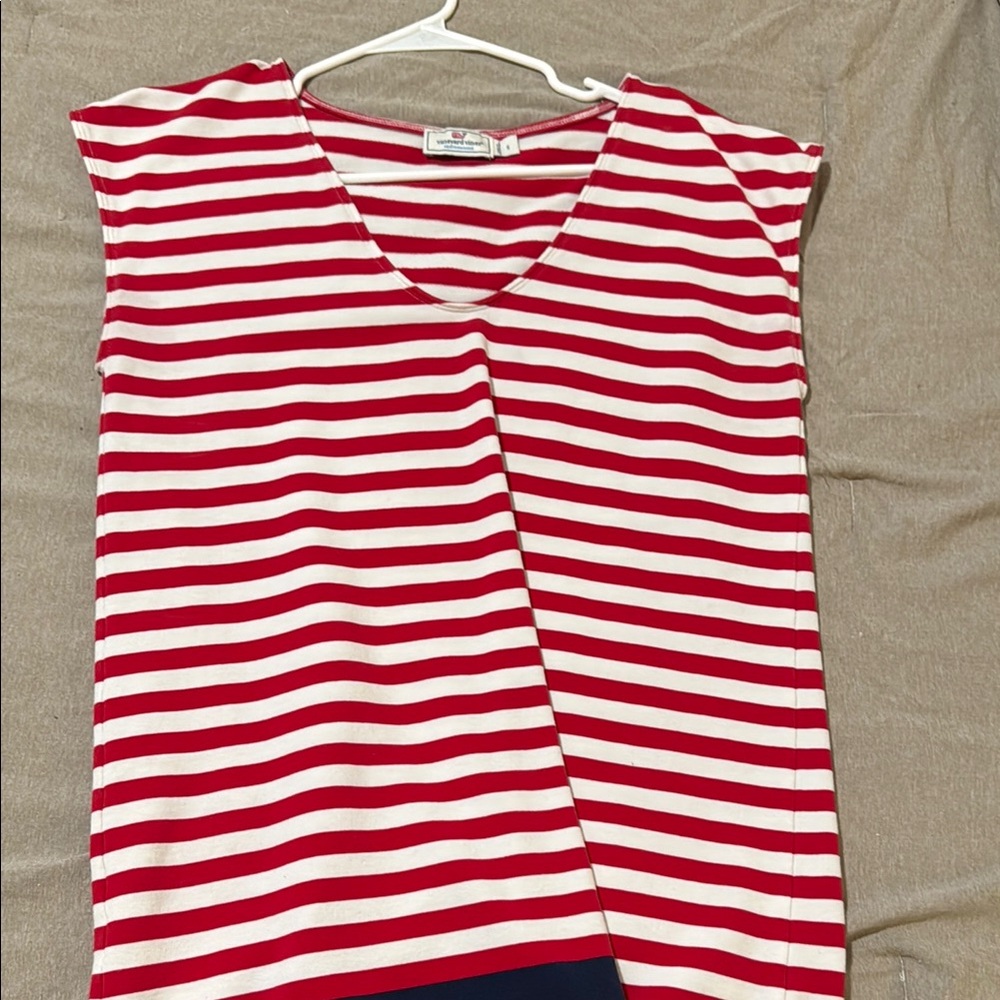 Vineyard vines Red and White Striped Women's casual dress